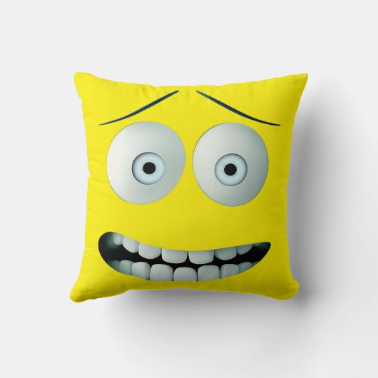 驚おもしろいきの顔装飾用クッション クッション (裏面)