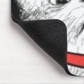 驚かされた猫のあえぎのミーム-マウスパッド マウスパッド (コーナー)