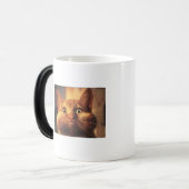 驚かされた猫の変形させるマグ モーフィングマグカップ (正面左)