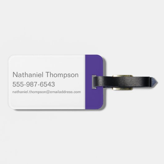 驚かされたScooby-Doo ラゲッジタグ (裏面横)