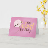 驚かせて カード (黄色い花)