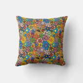 驚かせる着色された花 クッション (裏面)