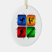 驚かせるBMXの都市スタイル セラミックオーナメント (右)