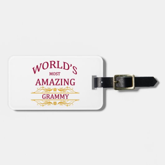 驚かせるGrammy ラゲッジタグ (正面横)