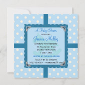 驚きだ！It's a Boy Baby Shawer招待状 招待状 (裏面)