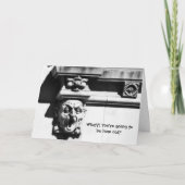 驚きのガーゴイル　ユーモア　かわいい　お年寄り　誕生日 カード (正面)