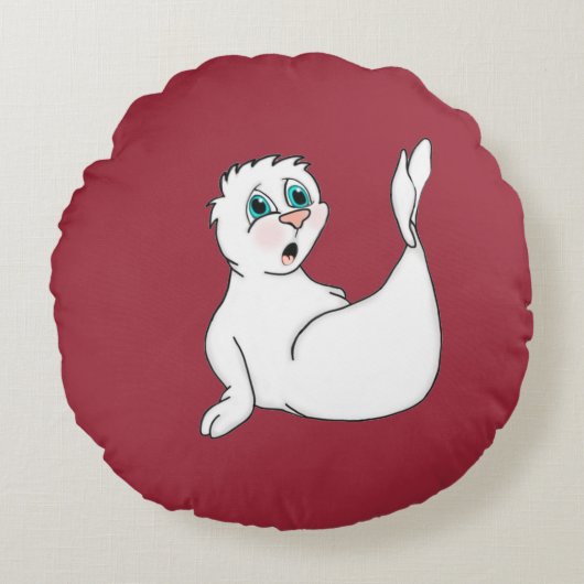 驚きのシールラウンド装飾用クッション ラウンドクッション (正面)