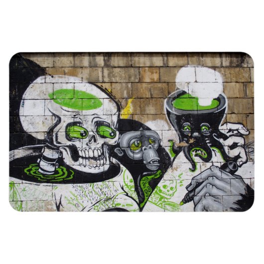 驚きのスカル マグネット (横)