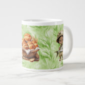 驚きのパンと魚のジャンボラテマグ ジャンボコーヒーマグカップ (正面右)