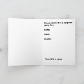 驚きのパーティの招待状 招待状 (内部)