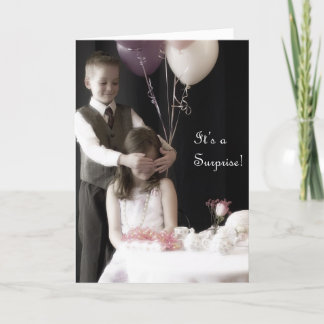 驚きのパーティの招待状 招待状