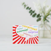 驚きのパーティーの話し合い 名刺 (スタンド正面)