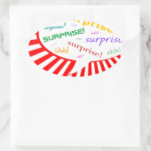 驚きのパーティーの話し合い 楕円形シール (バッグ)