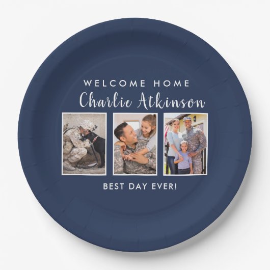 驚きのパーティー写真プレート ペーパープレート (正面)