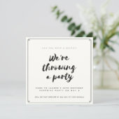 驚きのパーティー 招待状 (スタンド正面)