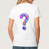 驚きのフロント 謎のバック グラフィックTシャツ Tシャツ (裏面)