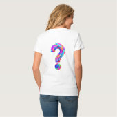 驚きのフロント 謎のバック グラフィックTシャツ Tシャツ (裏面フル)