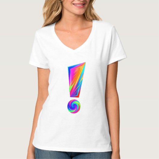 驚きのフロント 謎のバック グラフィックTシャツ Tシャツ (正面)