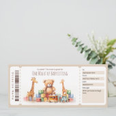 驚きのベビーシッター伝票テンプレート 招待状 (スタンド正面)