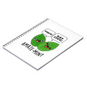 驚きのミントの葉のパターン ノートブック (左側)