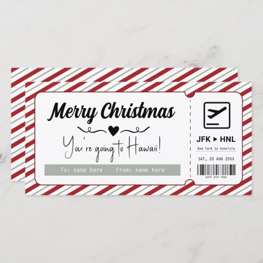 驚きの休暇ギフト券デジタルまたは印刷 シーズンカード (正面/裏面)