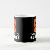 驚きの化学生のAh要おもしろい素 コーヒーマグカップ (中央)