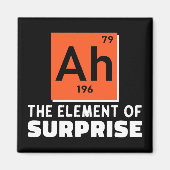 驚きの化学生のAh要おもしろい素 マグネット (正面)