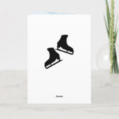 驚きの姿スケートで滑るコーチサンキューカード カード (裏面)