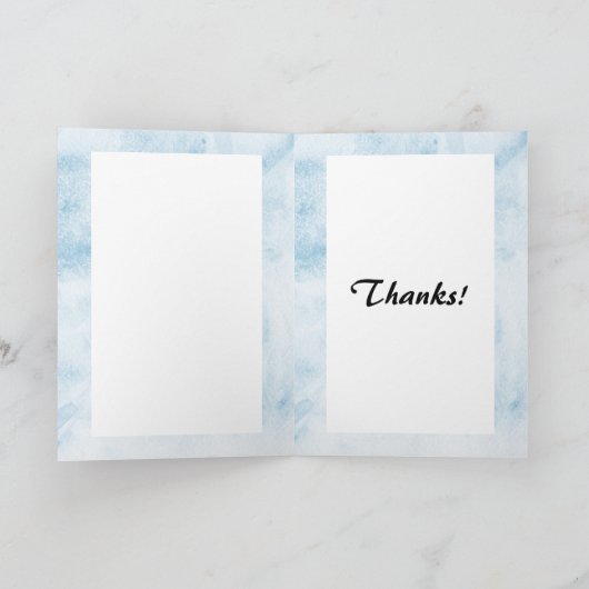 驚きの姿スケートで滑るコーチサンキューカード カード (内部)