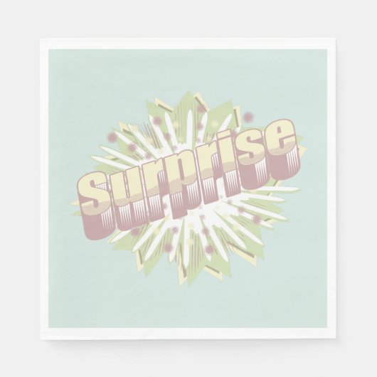 驚きの擬音語の爆発 スタンダードランチョンナプキン (正面)