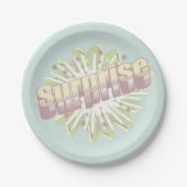 驚きの擬音語の爆発 ペーパープレート (正面)