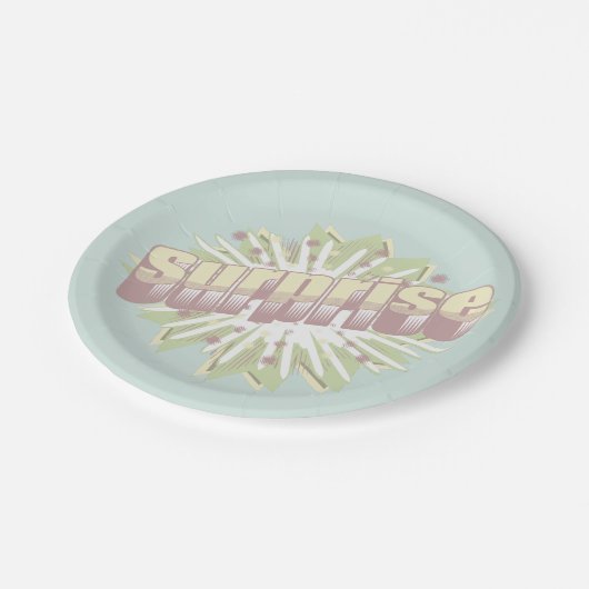 驚きの擬音語の爆発 ペーパープレート (アングル)