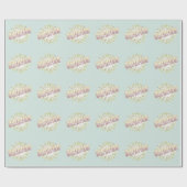 驚きの擬音語の爆発 ラッピングペーパー (フラット)