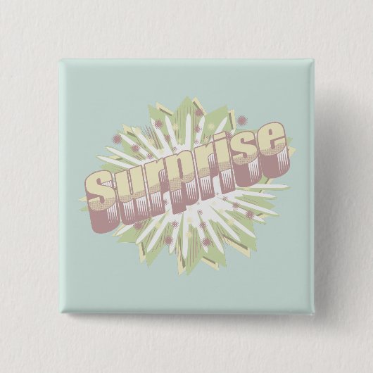 驚きの擬音語の爆発 缶バッジ (正面)