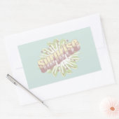 驚きの擬音語の爆発 長方形シール (封筒)