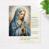 驚きの私達の女性祈りの言葉カトリック聖カード (デスク)