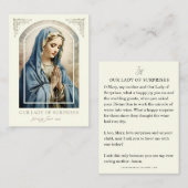 驚きの私達の女性祈りの言葉カトリック聖カード ノートカード (正面/裏面)