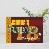 驚きの第18回誕生日金ゴールドとチョコレートスターズ 招待状 (スタンド正面)