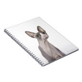 驚きの表情をしたオオヤマネコ ノートブック (右側)