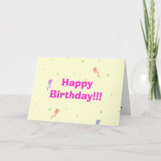 驚きの誕生日カード カード