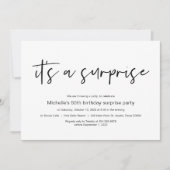 驚きの誕生日パーティーだ 招待状 (正面)