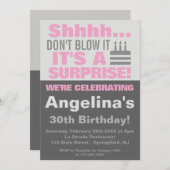 驚きの誕生日吹パーティーじゃない  招待状 (正面/裏面)