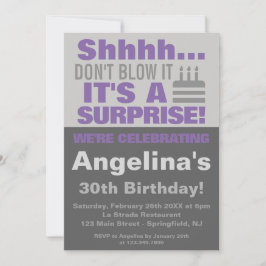 驚きの誕生日吹パーティーじゃない  招待状