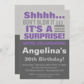 驚きの誕生日吹パーティーじゃない  招待状 (正面/裏面)