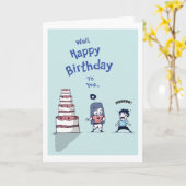 驚きの誕生日 カード (黄色い花)