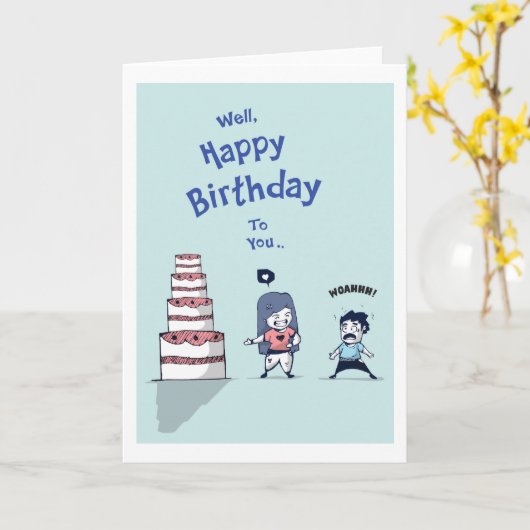 驚きの誕生日 カード (黄色い花)