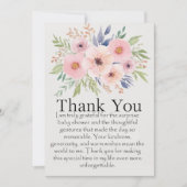 驚きの赤ちゃんシャワーありがとう。 招待状 (正面)