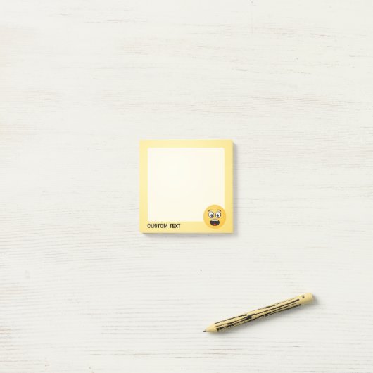 驚きの顔 ポストイット (デスク上)