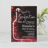 驚きの20誕生日ワイン，完璧な赤に老化 招待状 (スタンド正面)