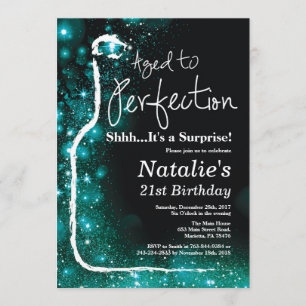 驚きの21歳の誕生日ワイン，完成まで熟成 招待状